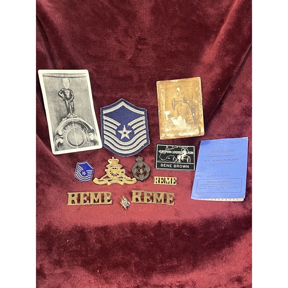 11 PC VIETNAM AIR FORCE LOT PATCH, PINS, PICTURES AND‎ MORE  (1844)